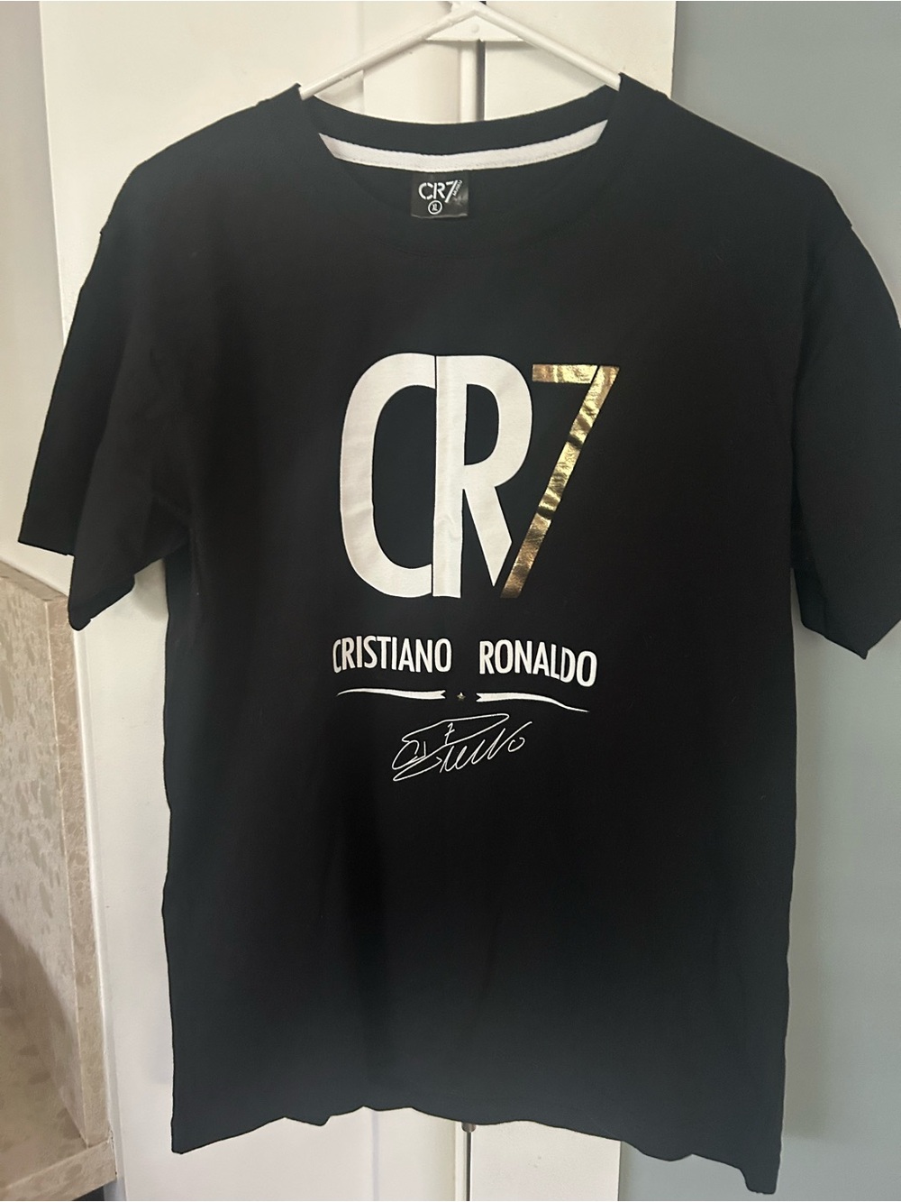 Museum CR7 Cristiano Ronaldo Youth XL Black T-Shirt